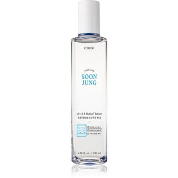 ETUDE SoonJung pH 5.5 Relief Toner tonic facial cu efect calmant pentru regenerarea și reînnoirea pielii 200 ml