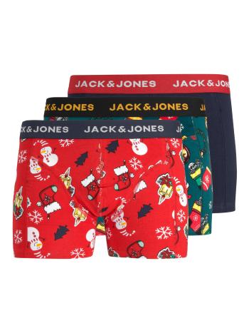 Jack&Jones 3 PACK - boxeri pentru bărbați JACTOM 12221971 Deep Teal True Red - Navy Blazer XL