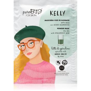 puroBIO Cosmetics Kelly Spirulina mască exfoliantă 13 g