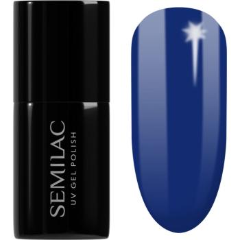 Semilac UV Hybrid X-Mass lac de unghii sub forma de gel culoare 308 Festive Blue 7 ml