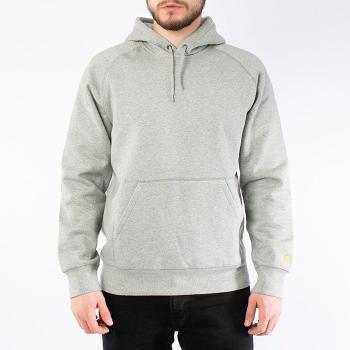 Carhartt WIP Hooded Chase Sweat I026384 GREY HEATHER/GOLD