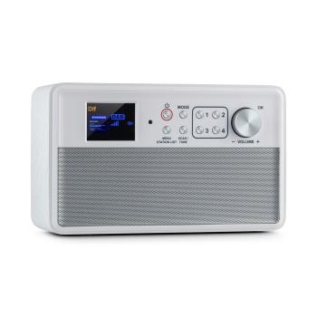 Auna Nestor,  DAB + radio, DAB + / FM, 2 moduri de funcționare, afișaj color TFT de 2,4 ", alb