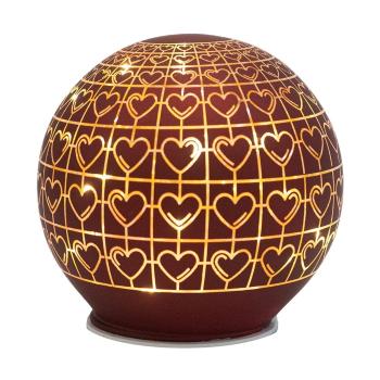 Decorațiune luminoasă burgundy ø 12 cm Frida – Sirius