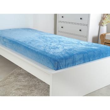 Cearceaf albastru din microflanel 90x200 cm Exclusive – B.E.S.