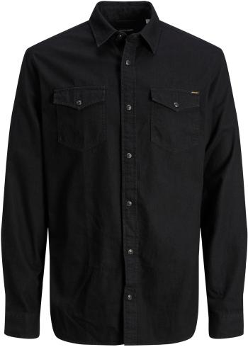 Jack&Jones Cămașă pentru bărbați JJESHERIDAN Slim Fit 12138115 Black Denim S