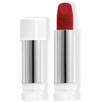 DIOR Rouge Dior The Refill ruj cu persistenta indelungata rezervă culoare 760 Favorite Velvet 3,5 g