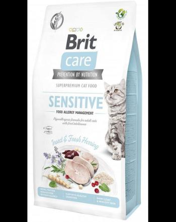 BRIT Care Grain-free Insect&amp;herring sensitive Hrana uscata fara cereale hipoalergenica pentru pisici cu tractul digestiv sensibil 7 kg