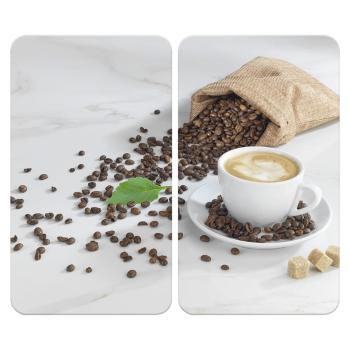 Protecții de aragaz 2 buc. din sticlă temperată 52x30 cm Café Aromatica – Maximex