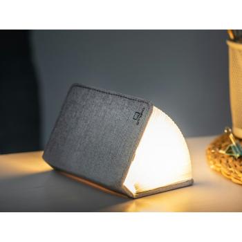 Veioză gri LED cu abajur textil (înălțime 2,5 cm) Booklight – Gingko