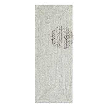 Covor alb/bej de exterior  200x80 cm - NORTHRUGS