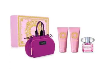 Versace Bright Crystal - EDT 90 ml + loțiune de corp 100 ml + gel de duș 100 ml + pungă cosmetică