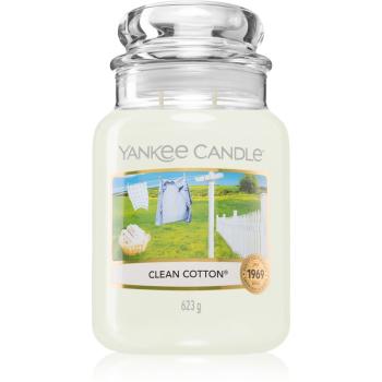 Yankee Candle Clean Cotton lumânare parfumată Clasic mare 623 g