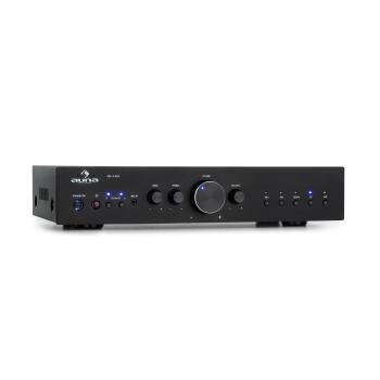 Auna AV2-CD608BT, amplificator HiFi stereo, 4 x 100 W RMS, BT, intrare optică digitală, negru