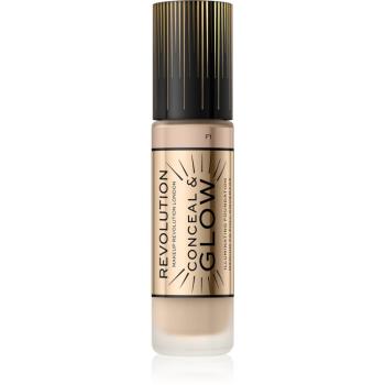 Makeup Revolution Conceal & Glow machiaj de stralucire pentru un look natural culoare F1 23 ml