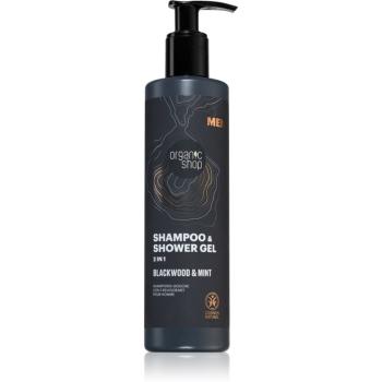 Organic Shop Men Blackwood & Mint gel de dus si sampon 2in1 pentru barbati 280 ml