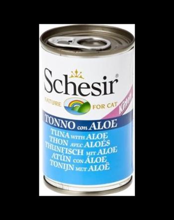 SCHESIR Hrană umedă pentru pisoi, cu ton și aloe 140 g