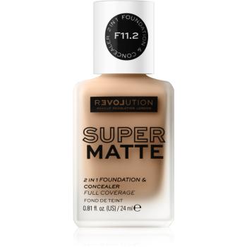 Revolution Relove Super Matte Foundation machiaj matifiant de lungă durată culoare F11.2 24 ml