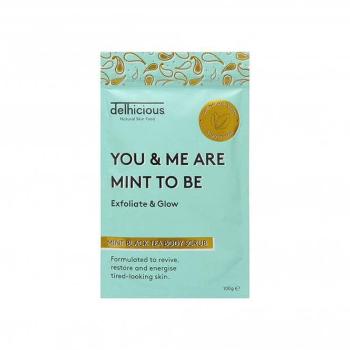 Delhicious Peeling corporal You & Me Are Mint To Be (Mint Black Tea Body Scrub) 100 g