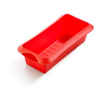 Formă din silicon pentru copt Lékué, lungime 24 cm, roșu