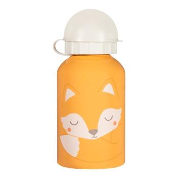 Stică apă copii Sass & Belle Woodland Fox , 250 ml, portocaliu-alb