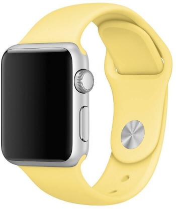 4wrist Curea de silicon pentru Apple Watch - Yellow 42/44/45/49 mm - S/M