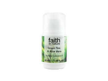 Faith in Nature Deodorant cu bilă Ceai verde și aloe vera Deodorant)}} 50 ml