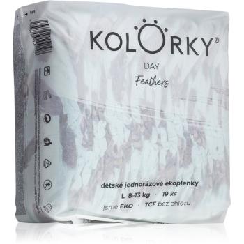 Kolorky Day Feathers scutece ECO marimea L 8-13 Kg 19 buc