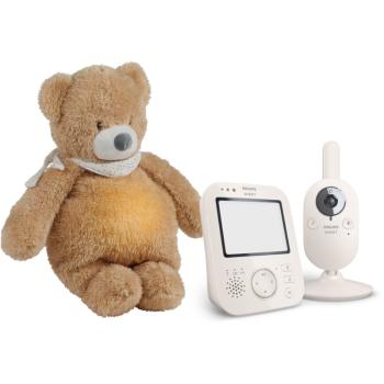 Philips Avent Baby Monitor SCD891/26+NATTOU Sleepy Bear Pale Brown set cadou 0 m+(pentru bebeluși)