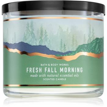 Bath & Body Works Fresh Fall Morning lumânare parfumată  cu uleiuri esentiale 411 g