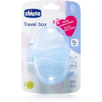 Chicco Double Soother Holder cutie pentru suzetă Blue 1 buc