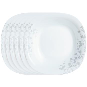 Set farfurii întinse Luminarc Ombrelle 27 cm,6 buc., alb