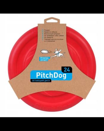 PULLER PitchDog Frisbee Disc zburator, roz, 24 cm