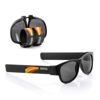 Ochelari de soare pliabili InnovaGoods Sunfold Mondial Spain Black, negru