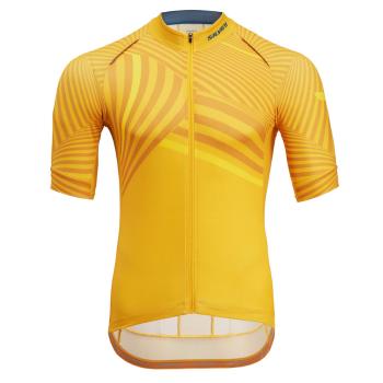 Bărbați ciclism jersey Silvini Chiani MD1418 galben / tigru