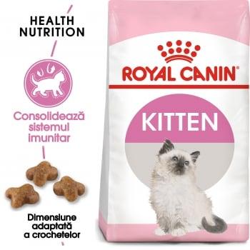 Royal Canin Kitten, pachet economic hrană uscată pisici junior, 2kg x 2
