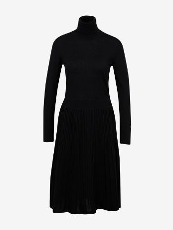 Calvin Klein Jeans Superfine Wool Flare Rochie Negru