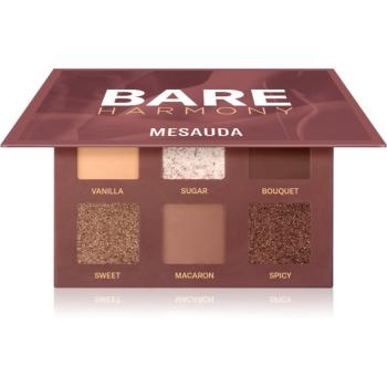 Mesauda Milano Bare Harmony paleta farduri de ochi culoare 204 Delicious Rose 6x1 g