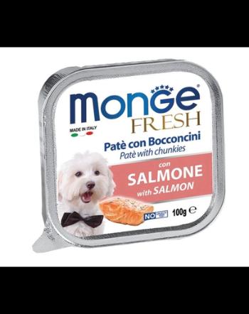 MONGE Fresh hrană umedă pentru câini sub formă de pate, cu somon 100 g