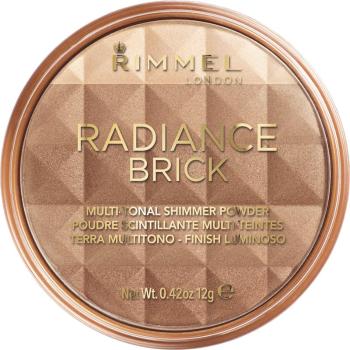 Rimmel Radiance Brick pulberi pentru evidentierea bronzului culoare 001 Light 12 g