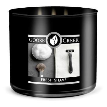 Lumânare parfumată pentru bărbați Goose Creek Fresh Shave, 35 de ore de ardere