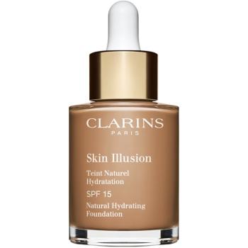 Clarins Skin Illusion Natural Hydrating Foundation makeup radiant cu hidratare SPF 15 culoare 113C Chestnut 30 ml