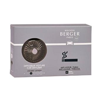 Maison Berger Paris Set cadou difuzor auto negru + reumplere Antiodour tutun