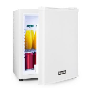 Klarstein Happy Hour 30, minibar, 30 l, 5 - 15 °C, clasa energetică G, silențios, 25 dB, lumină LED, alb