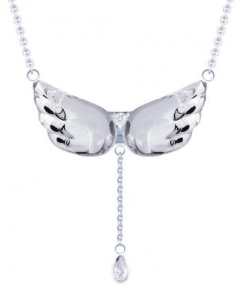 Preciosa Colier din argint cu cristal Crystal Wings 6064 00