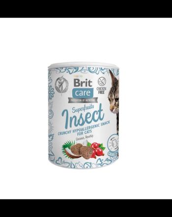 BRIT Care Cat Snack Superfruits recompense pentru pisici, cu insecte 100 g