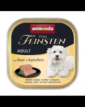 ANIMONDA Vom Feinsten Adult Mancare caini adulti, cu vita si cartofi 12x150 g