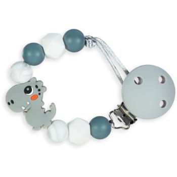 KidPro Pacifier Holder clips pentru suzetă Dino Grey 1 buc