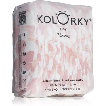 Kolorky Day Flowers scutece ECO marimea XL 12-16 Kg 17 buc