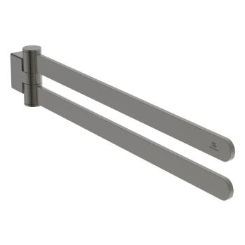 Suport pentru prosoape gri antracit de montat pe perete din metal Conca – Ideal Standard