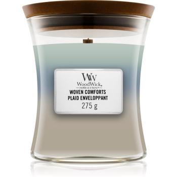 Woodwick Trilogy Woven Comforts lumânare parfumată cu fitil din lemn 275 g
